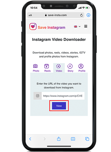 Download the Instagram clips home program for iPhone