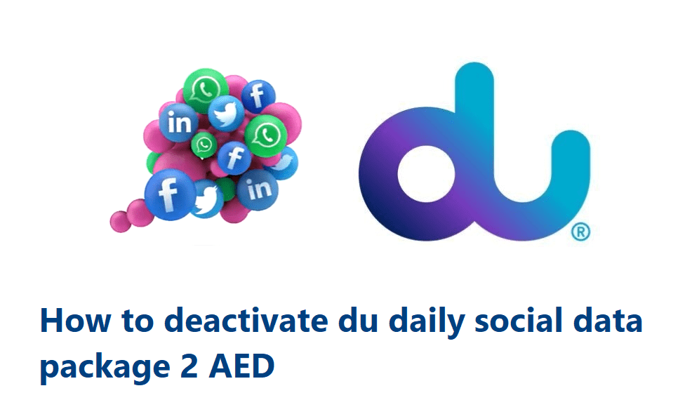 How to deactivate du social data package 2 aed?