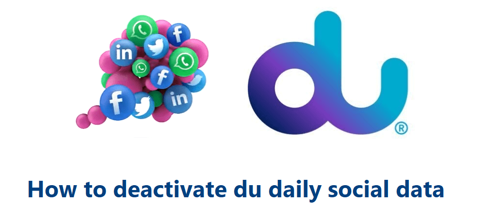 how to deactivate du social data?